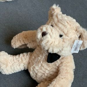 White and Black Teddy Bears with Las Vegas Sign